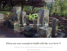 Tablet Screenshot of kpbuilders.com